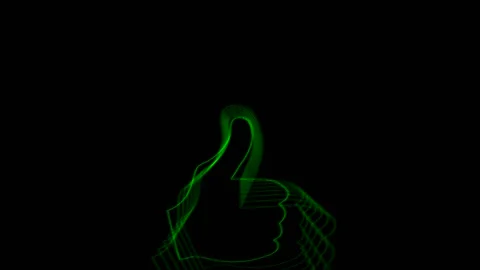 Like Green on black background 库存影片 141667336