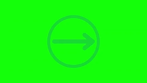 Green Black Circle Arrow Horizontal 16:9 Green Screen Video stock 340461538