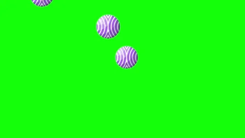 Green Black Golf Ball Horizontal 16:9 Green Screen Vídeos de archivo 340459852