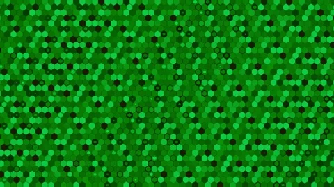 Green To Black Hexagonal Pattern Background Animation Loop Stock Footage 287829016