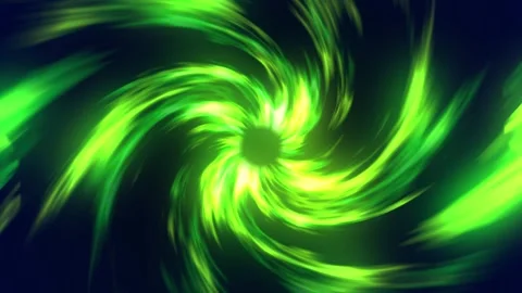 Green black hole background, rays abstract glowing bright twisted, digital light Stock Footage 299985764