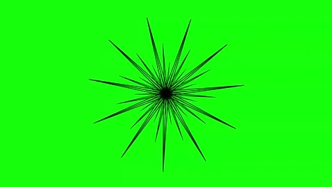 Green Black Star Screen Horizontal 16:9 Green Screen Video stock 340458756