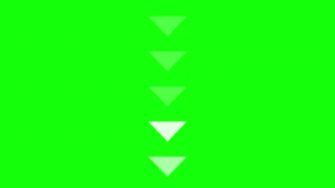 Green Black Triangle Arrow Horizontal 16:9 Green Screen Stock Footage 340461881