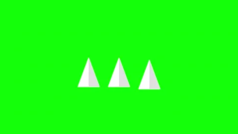 Green Black Triangle Screen Horizontal 16:9 Green Screen Stock-Footage 340461909
