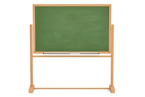 Green blackboard, chalkboard. 3D rendering Stock Illustration