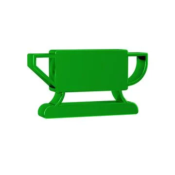 Green Blacksmith anvil tool icon isolated on transparent background. Metal Stock Illustration
