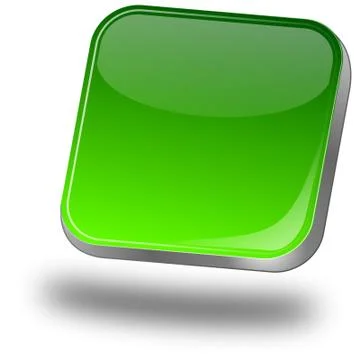 Green blank Button Stock Illustration