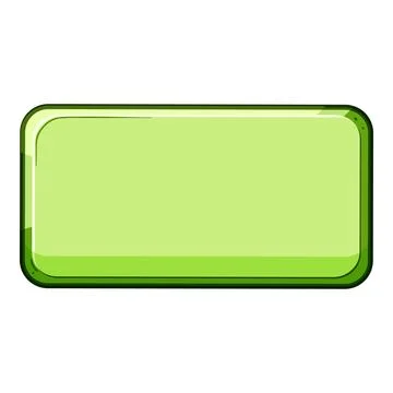 Green blank web button user interface element Stock Illustration