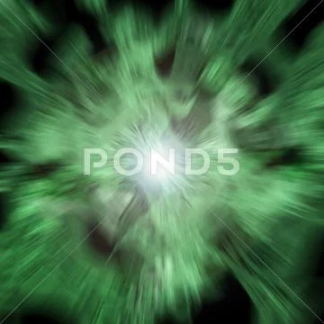 Green blast Stock Illustration