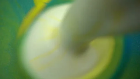 Green Blending Paint Stock Footage 94360145