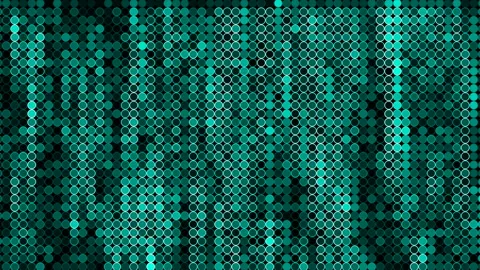 Green blinking running rows of blinking pixels. Motion. Concept of program code. Stock-Footage 237885240