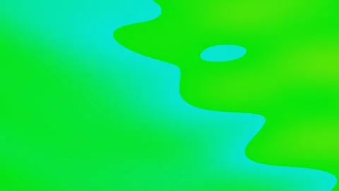 Green blob shape undulates on light blue field with dark blue triangle Stock Footage 329008221