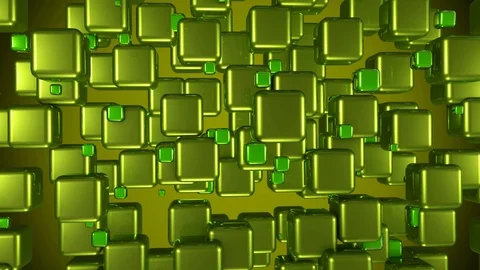 Green Blocks Fx v1 Stock Footage 107615887