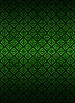 Green blossom lace pattern dark background vector illustration Stock Illustration