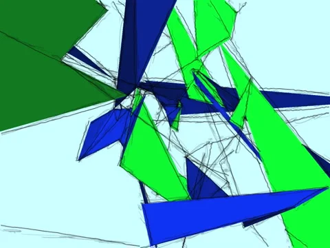 Green blue abstract twitching rotating 動画素材 1072152