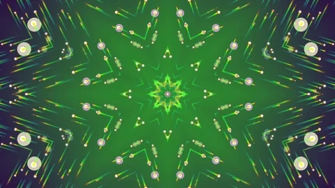 Green Blue Background. Kaleidoscope. Loop Stock Footage 73817599