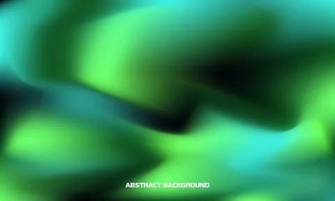 Green Blue Blurred Abstract Gradient Background Stock Illustration