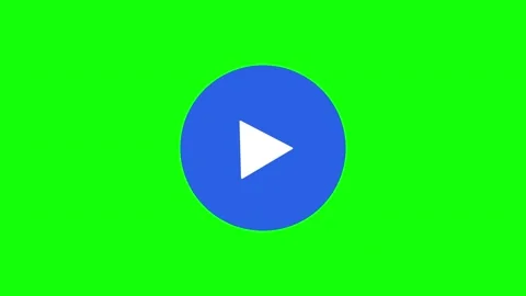 Green Blue Circle Screen Horizontal 16:9 Green Screen Stock Footage 340462200