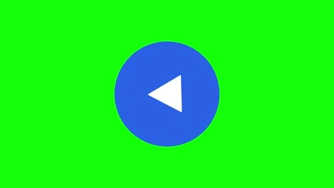 Green Blue Circle Screen Horizontal 16:9 Green Screen Stock Footage 340462202
