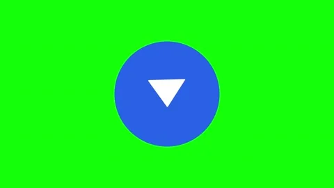 Green Blue Circle Screen Horizontal 16:9 Green Screen Stock Footage 340462203