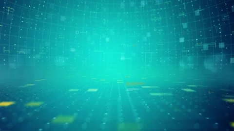 Green Blue Data Stage loop HD Stock Footage 161879119
