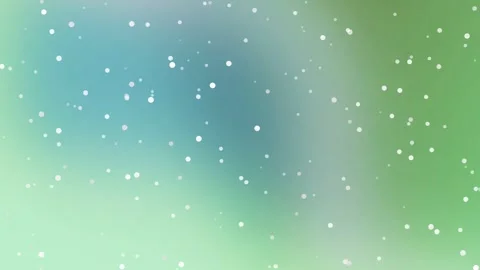 Green Blue Gradient Background with Floating White Bokeh Stock Footage 329081013