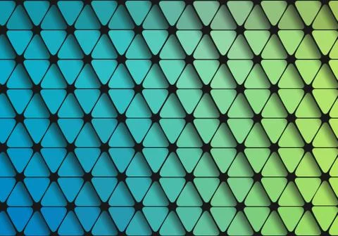 Green-Blue grait of Flat geometric triangle wallpaper Stock Illustration