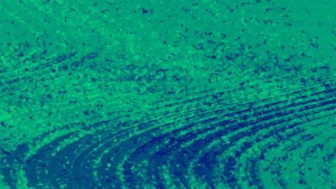 Green Blue Noise Waves Digital Grunge Glitch Video Damage Stock Footage 99375112