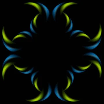 Green blue pattern on black background Green blue pattern on black backgro... 写真素材