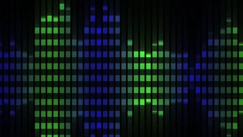 Green blue pixel grid pattern background. Stock Footage 334885031