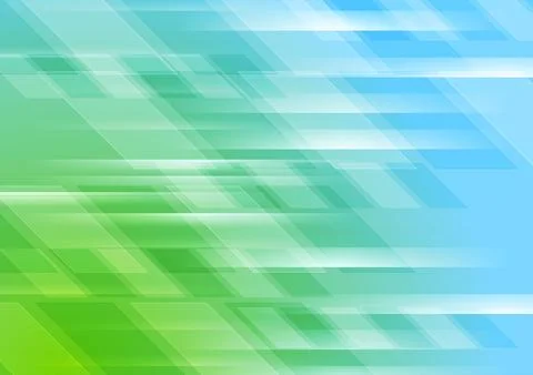 Green blue shiny geometric tech abstract background 스톡 일러스트
