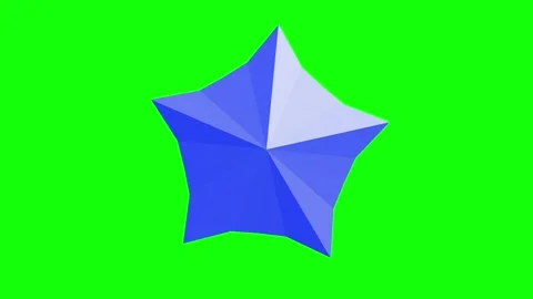 Green Blue Star Horizontal 16:9 Green Screen Vidéo 340461247