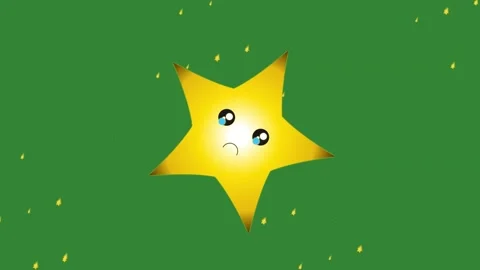 Green Blue Star Horizontal 16:9 Green Screen Vidéo 340461520