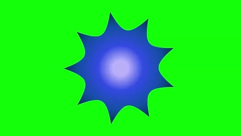 Green Blue Star Screen Horizontal 16:9 Green Screen 動画素材 340461240