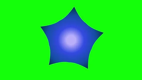 Green Blue Star Screen Horizontal 16:9 Green Screen Vidéo 340461246