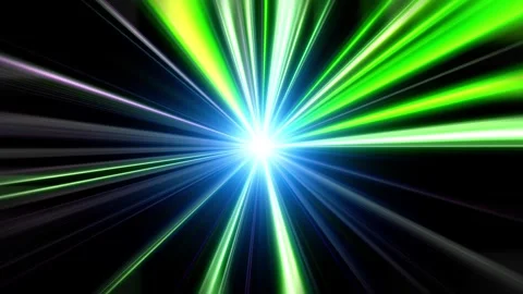 Green &amp; Blue Strobe Lights Video stock 273329322