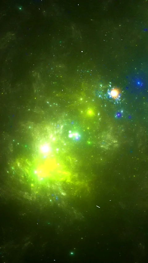 Green blue swirling glowing pattern of space dust clouds on black background Stock Footage 337215913