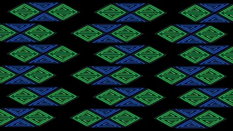 Green &amp; Blue Triangles background video Stock Footage 76771708