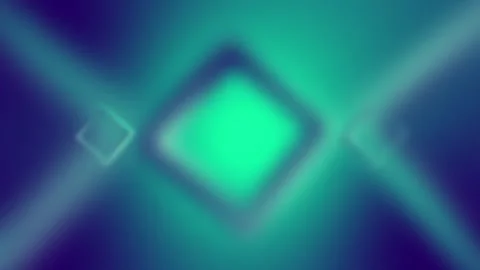 Green blur background abstract geometric shape design with squares in various Stock Footage 300457352