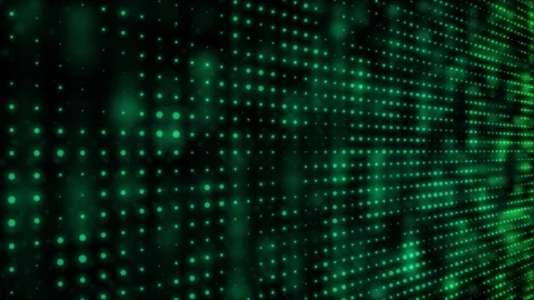 Green Blur Dot Flickering Moving Particle Graphic Animation Stock Footage 98822511