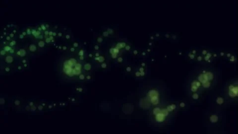 Green blur particles abstract background video 4K Stock Footage 336078756