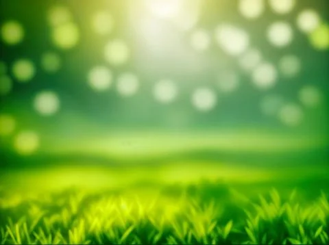 Green blurred background and sunlight Stock Illustration