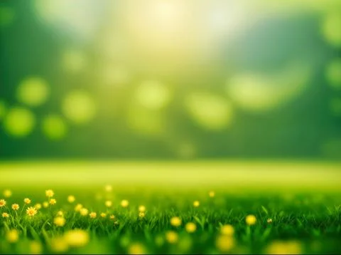 Green blurred background and sunlight Stock Illustration