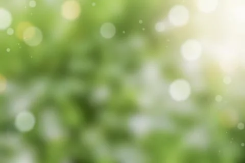 Green blurred background with lights deactivated or bokeh. Natural green back Stock Photos