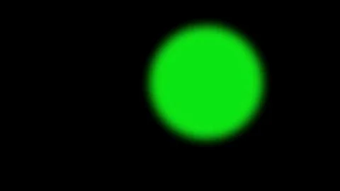 Green blurred circle moving top to bottom on black 動画素材 331767864