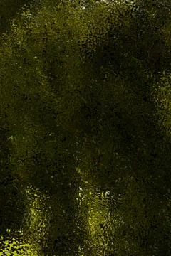 Green blurred glass surface with waves. rough glass. green grass. Illustrazione stock