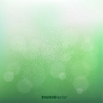 Green blurry bokeh background Stock Illustration