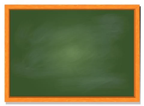 Green board with wood frame, vector illustration design Stock Illustration
