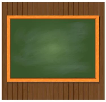 Green board with wood frame, vector illustration design Stock Illustration