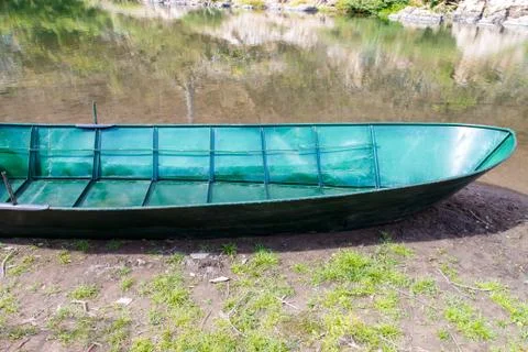 Green boat Stock Photos